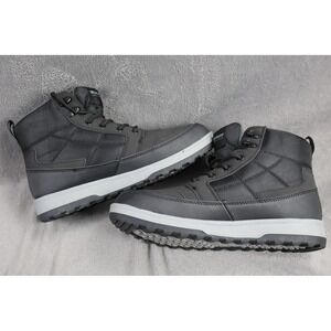 Weatherproof Jenkins Shoes Mens Size 8 Black Snow Boot Memory Foam 1899638